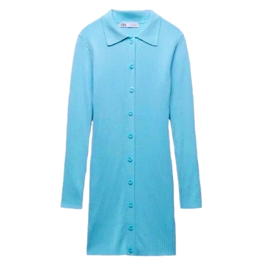 Zara | Polo Collar Knit Dress